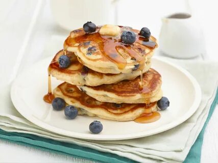 Blueberry Pancakes Recipe Food, Blueberry pancakes, Blueberr