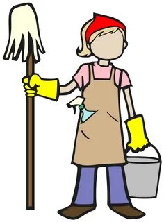 Cleaning Lady Cartoon - Cliparts.co Cleaning lady, Spring cl