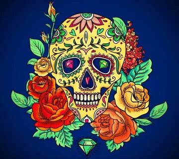 Pin by Cassy Chester on Day of the Dead Flower skull, Day of