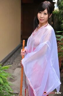 Japanese see through kimono massage