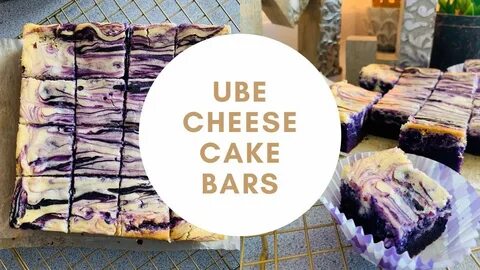 UBE CHEESECAKE BARS M&J Sweet Kitchen - YouTube