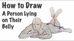 Person Lying on Their Belly Drawing Tutorial - YouTube