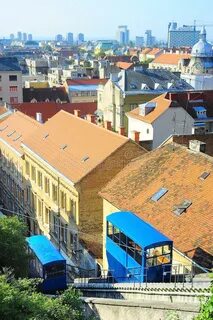 Zagreb S Funicular in Action Stock Image - Image of republic