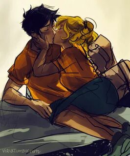 Percy Jackson and Annabeth Chase by Viria In the stables Per