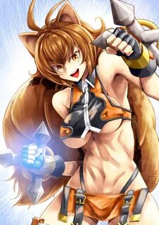 Safebooru - 1girl :d abs absurdres animal ears antenna hair 