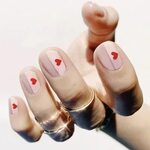 Valentine Nail Art: Negative Space Heart Nails Tutorial Vale