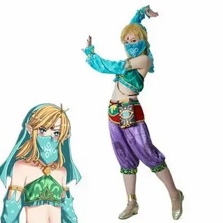 Легенда о Zelda дыхание дикого связь gerudo косплей костюм м