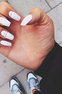 #white #manicure #black #nails #love #nailart #gelnails #nai