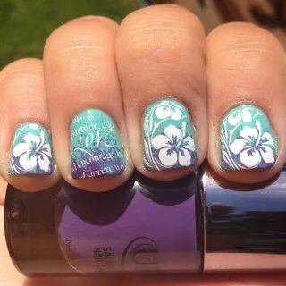 Here Comes the Bride. With Some Awesome Nails! Tropical nail