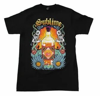 Officially licensed Sublime t-shirt featuring a colorful bot