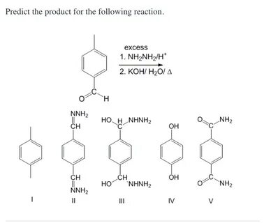 Solved Predict the product for the following reaction. Chegg