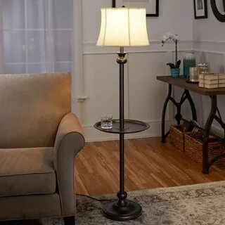 Better Homes & Gardens Floor Lamp with Tray Bedroom decor li