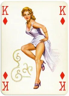 Pinup cards by Piatnik Baby Dolls from 1956 Ten of spades - 