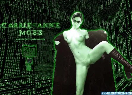 Carrie Anne Moss Boobs Flash Legs Spread 001 " Celebrity Fak