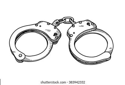 Similar Images, Stock Photos & Vectors of Handcuffs, a hand 