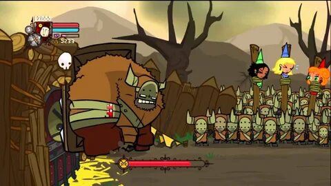 Castle Crashers Barbarian Boss Glitch - YouTube