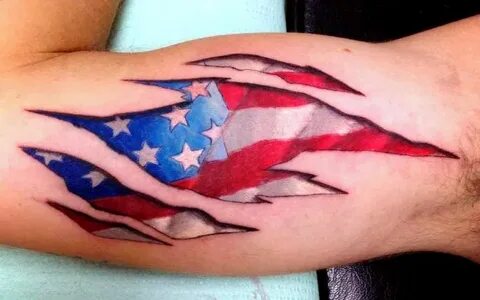 American Flag Tattoo by BodyArtbyElf on deviantART Ripped sk