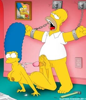 pictured feet :: simpsons porn :: footjob :: Homer Simpson (