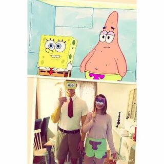 SpongeBob and Patrick DIY Couple Costume Spongebob and patri