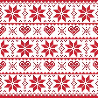 Nordic Traditional Seamless Pattern. Norway Christmas Sweate