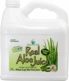 Real Aloe Whole-Leaf Pure Aloe Vera Juice Leaves Purified & 