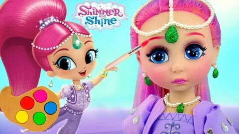 Repainting Dolls Shimmer and Shine Custom Doll Pretend Play 