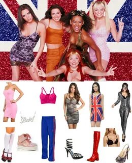 sporty spice Costumes Carbon Costume