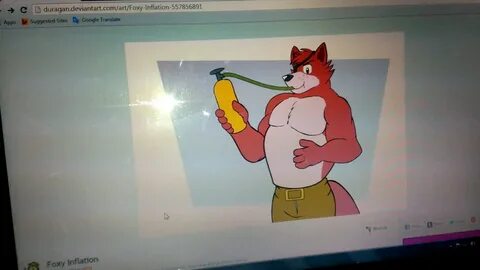 Foxy the pirate fox inflation - YouTube