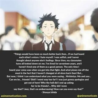 A Silent Voice Quote : A Silent Voice Quote Koe No Katachi/A