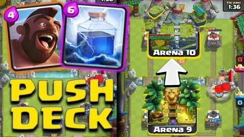 BEST CLASH ROYALE PUSH FROM ARENA 9 TO ARENA 10 DECK HOG RID