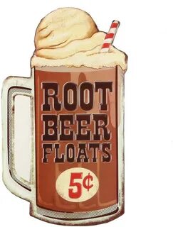 Open Road Brands Root Beer Floats Embossed Metal Sign Home &