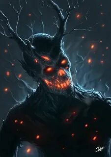 Tree-Demon by Disse86 Dark fantasy art, Horror art, Demon ar