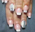 Stiletto Nails With Diamonds My Cute Nail Designs French tip