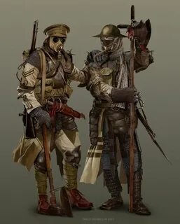 WW1 Trench Knight by Trace Thompson on ArtStation. Apocalyps