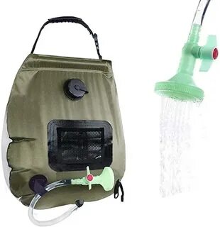 guoxia74534 20L Camping Solar Shower Bag Portable Multifunct