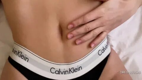 Calvin Klein Playing with her Pussy and Riding BBC til he Cr