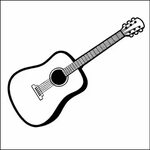 Guitar Clipart Black And White Clipart Panda - Free Clipart 