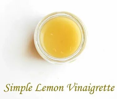 Lemon Vinaigrette Рецепт GF Vegan: Dressings & Dips Lemon vi