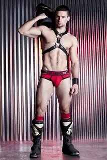 Hot Dudes: Biker in Harness