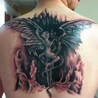 фото тату ангел и демон от 11.04.2018 № 008 - tattoo angel a