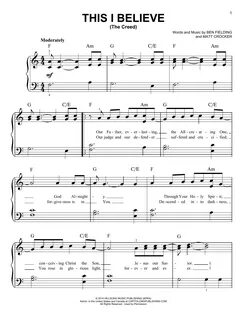 PerformerStuff - This I Believe (The Creed) Full Sheet Music