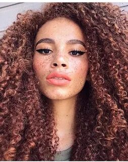 Joyjah mixed girls curly natural hair freckles #Wingedliner 