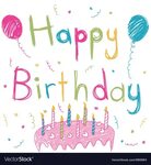 Happy birthday card Royalty Free Vector Image - VectorStock