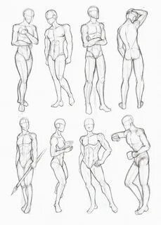 Copy's and Studies: Kate-FoX male body's part 3 by Wondering