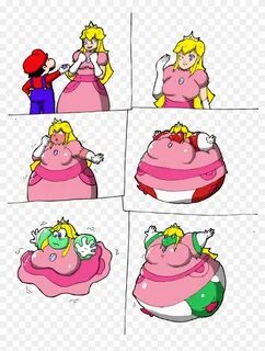 Sexy Princess Peach Inflation - Free Transparent PNG Clipart