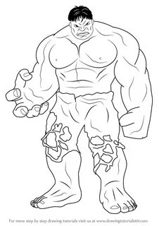 How to Draw The Hulk - DrawingTutorials101.com Coisas para d