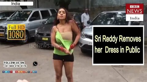 Actress Sri Reddy Nude Agitation At Film Chamber // IBC NEWS