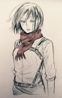 Mikasa Ackerman Рисовать, Цветное искусство, Эскизы персонаж