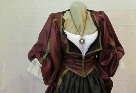 Elizabeth Swann Pirate Costume Cosplay Plum Barbossa Dress F