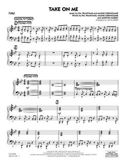 John Berry "Take on Me - Piano" Sheet Music Notes Download Printable PDF Score 3
